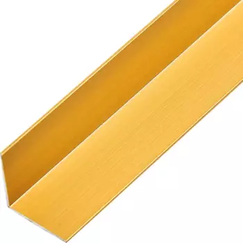 Профиль L-образный алюминий анодированный 20x20x1x1000 мм золотой