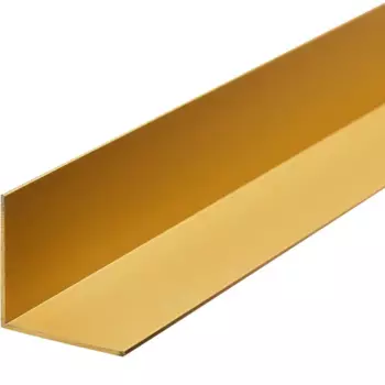 Профиль L-образный алюминий анодированный 30x30x1.2x2700 мм золотой