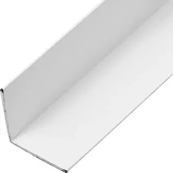 Профиль L-образный алюминий окрашенный 30x30x1.2x2700 мм белый