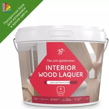 Лак для мебели акриловый Parade Interior Wood Laquer цвет прозрачный матовый 9 л