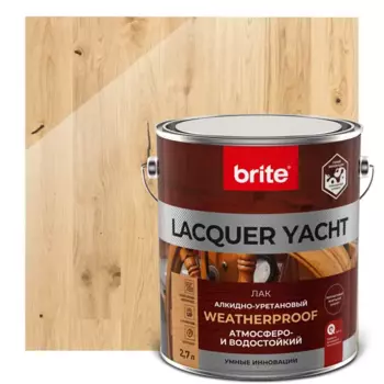 Лак яхтный Brite Lacquer Yacht 2.7 л полуматовый