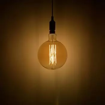 Лампа большая светодиодная Gauss Е27 8 Вт шар прямой, свет тёплый, золотая колба, диаметр 20 см