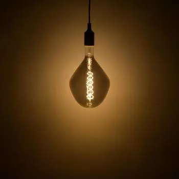 Лампа большая светодиодная Gauss SD160 E27 185-265 В 8 Вт зеркальная 1.5 м, тёплый свет, диаметр 16.5 см