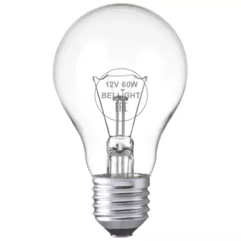 Лампа накаливания Bellight E27 12 В 60 Вт груша 940 лм цвет света желтый для диммера