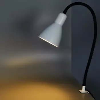 Лампа настольная Camelion KD-438 C01 цвет бежевый, струбцина