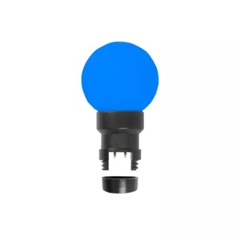 Лампа светодиодная 6 LED 45 мм шар свет цвет синий