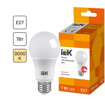 Лампа светодиодная A60 E27 7 Вт 230 В