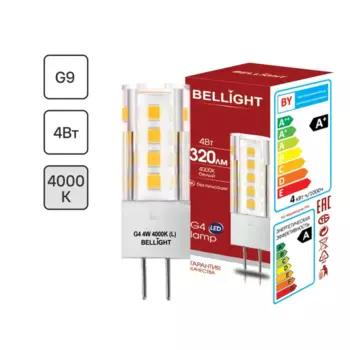 Лампа светодиодная Bellight G4 220-240 В 4 Вт капсула матовая 320 лм нейтральный белый свет