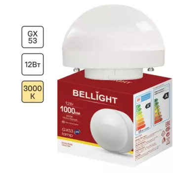 Лампа светодиодная Bellight GX53 12 Вт 1000 лм теплый белый цвет света