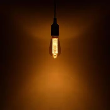 Лампа светодиодная филаментная Gauss Vintage E27 230 В 2.5 Вт конус 130 лм свет янтарный