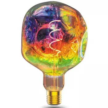 Лампа светодиодная Gauss Filament Rainbow G150 Е27 5 Вт 250 Лм свет пламени свечи