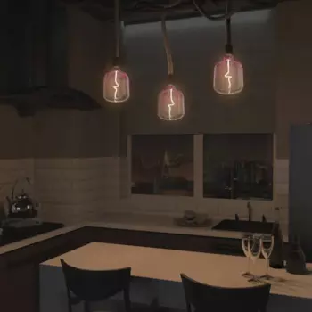 Лампа светодиодная Gauss Filament V140 E27 265 В 5 Вт фигурная 200 лм теплый белый свет цвет розовый