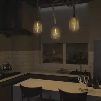 Лампа светодиодная Gauss Filament V140 E27 265 В 5 Вт фигурная 200 лм теплый белый свет цвет зеленый