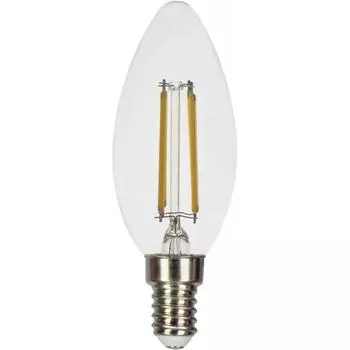Лампа светодиодная Gauss LED Filament E14 11 Вт свеча прозрачная 720 лм, тёплый белый свет