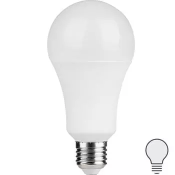 Лампа светодиодная Lexman E27 170-240 В 10 Вт груша матовая 1000 лм нейтральный белый свет