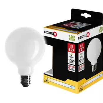 Лампа светодиодная Lexman E27 220-240 В 8.5 Вт шар большой 1055 лм теплый белый цвет света