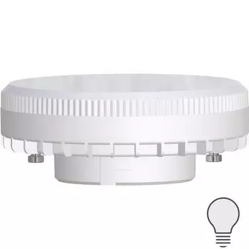 Лампа светодиодная Lexman GX53 170-240 В 11 Вт круг матовая 1100 лм нейтральный белый свет