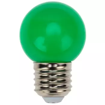 Лампа светодиодная Neon-Night E27 230 В 1 Вт шар 80 лм зеленый цвет света