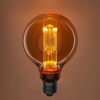 Лампа светодиодная Онлайт G95-4-230-1.8K-E27-PMMA E27 220-240 В 4 Вт шар 200 Лм теплый белый свет