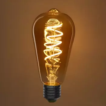 Лампа светодиодная Онлайт ST64-4-230-2.5К-E27-SPIR E27 220-240 В 4 Вт капсула 180 Лм теплый белый свет