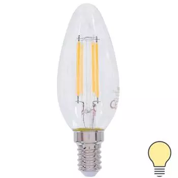 Лампа светодиодная Osram E14 4 Вт 470 Лм свет тёплый белый