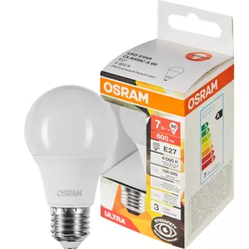 Лампа светодиодная Osram E27 7 Вт нейтральный белый свет
