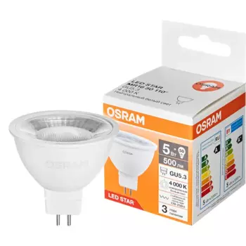 Лампа светодиодная Osram GU5.3 5 Вт/840 нейтральный белый свет