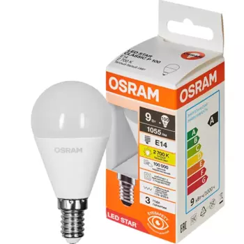 Лампа светодиодная Osram LS CLP100 E14 9 Вт/827 теплый белый свет