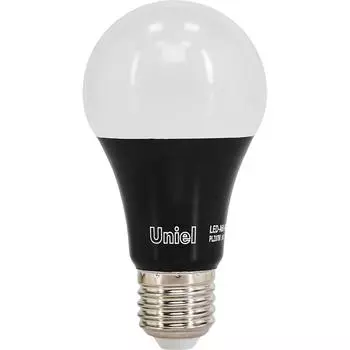 Лампа светодиодная ультрафиолетовая Uniel E27 170-240 В 9 Вт груша, фиолетовый свет