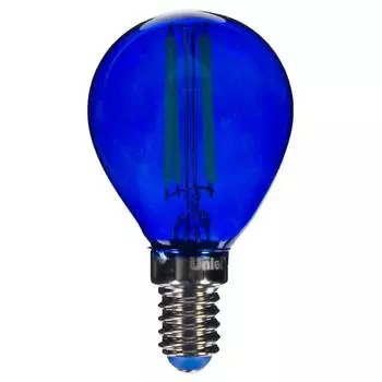 Лампа светодиодная Uniel Color шар E14 5 Вт свет синий