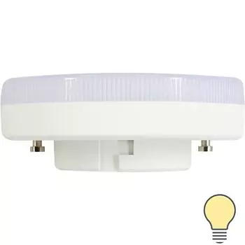 Лампа светодиодная Uniel Gx53 220 В 16 Вт диск белая 1400 лм жёлтый свет