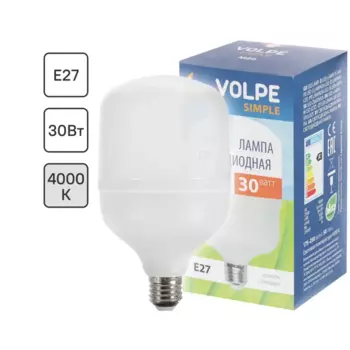 Лампа светодиодная Volpe Е27 30 Вт 2500 Лм свет холодный белый