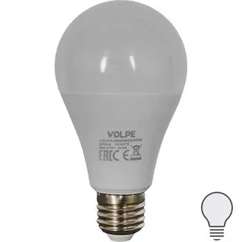Лампа светодиодная Volpe Norma E27 220 В 25 Вт груша 2000 лм, белый свет