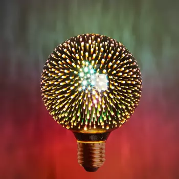 Лампочка декоративная G95 3D 3 Вт E27 8527