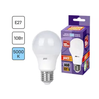 Лампочка светодиодная A60 10 Вт E27 5000 К нейтральный белый свет