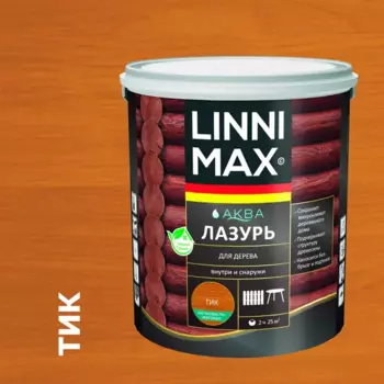 Лазурь для дерева Linnimax полуматовая тик 2.5 л