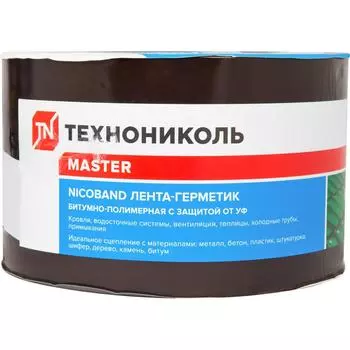 Лента-герметик Никобенд 10x0.1 м цвет коричневый