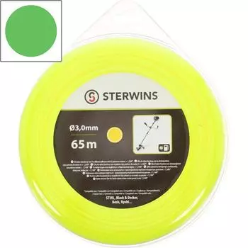 Леска для триммера Sterwins 3 мм 65 м круглая