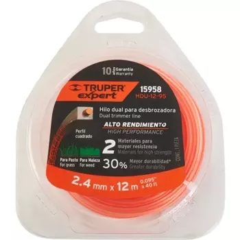 Леска для триммера Truper15958 2.4 мм 12 м квадрат