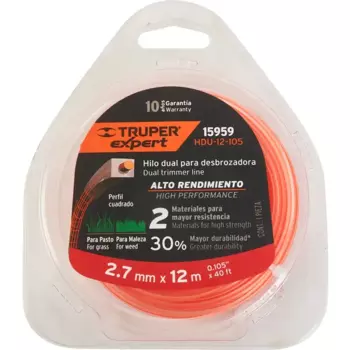Леска для триммера Truper 15959 2.7 мм 12 м квадрат