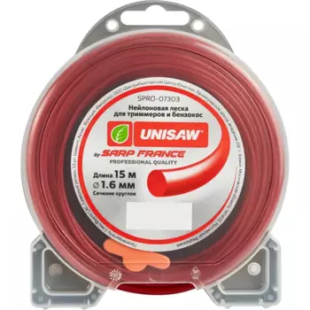 Леска для триммера Unisaw 1.6 мм 15 м круглая