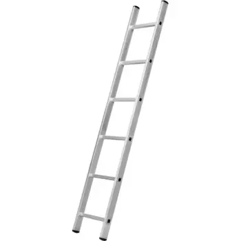 Лестница приставная односекционная алюминиевая Dilwis 6 ступеней максимальная нагрузка 150 кг