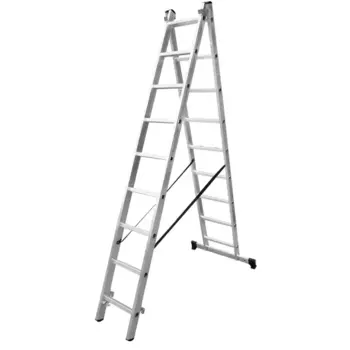 Лестница раскладная 2-секционная Standers до 3.97 м 9 ступеней