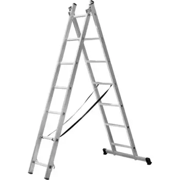 Лестница складная выдвижная алюминиевая Dilwis до 3.44 м 14 ступеней максимальная нагрузка 150 кг