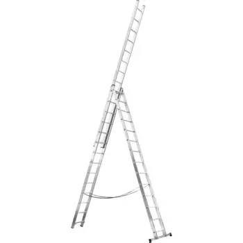 Лестница складная выдвижная алюминиевая Dilwis до 8.2 м 42 ступени максимальная нагрузка 150 кг