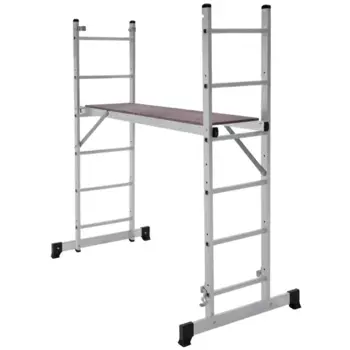 Лестница-трансформер подмости 2-секционные Kroft до 2.66 м 6 ступеней