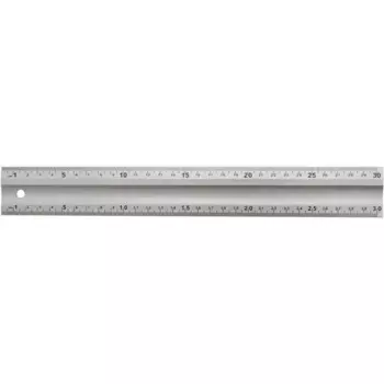 Линейка измерительная алюминиевая Alukomtools 300 мм