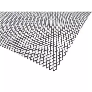 Лист декоративный Металлсервис 0.8x300x600 мм алюминий цвет черный