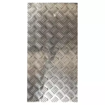 Лист рифленый Металлсервис 2x300x600 мм, алюминий