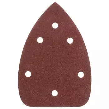 Лист шлифовальный на бумажной основе для ДШМ Dexter P80 140x98 мм, 5 шт.